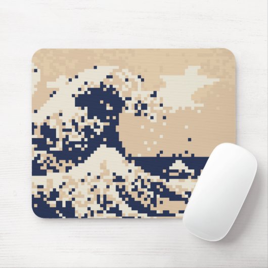 Bit-Pixel-Kunst des Pixel-Tsunami-8 Mousepad (Mit Mouse)