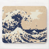 Bit-Pixel-Kunst des Pixel-Tsunami-8 Mousepad (Vorne)