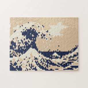 Bit-Pixel-Kunst des Pixel-Tsunami-8 Puzzle