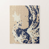 Bit-Pixel-Kunst des Pixel-Tsunami-8 Puzzle (Vertikal)