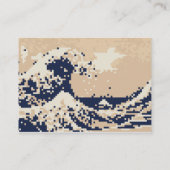 Bit-Pixel-Kunst des Pixel-Tsunami-8 Visitenkarte (Rückseite)