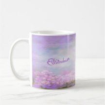 Bitachon Purple Flowers Tasse