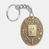 BitCap Dogecoin Inspiration Schlüsselanhänger (Vorderseite links)