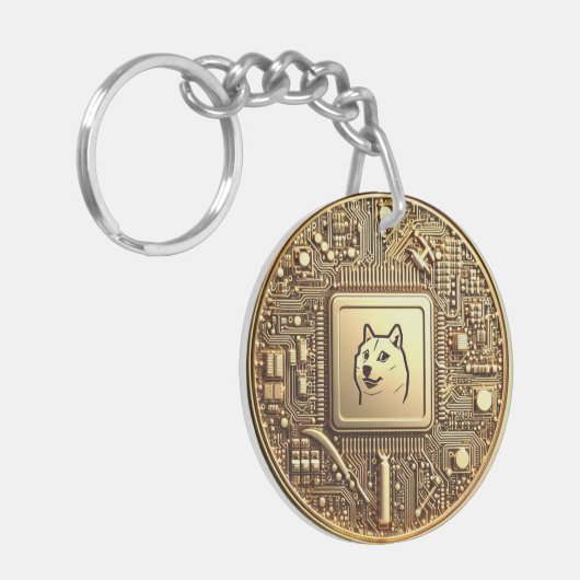 BitCap Dogecoin Inspiration Schlüsselanhänger (Vorderseite links)