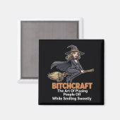 "BITCHCRAFT" | Funny Word Definition Magnet (Vorderseite/Rückseite)