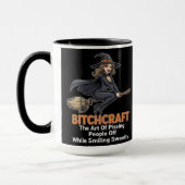 "BITCHCRAFT" | Funny Word Definition Tasse (Links)