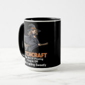 "BITCHCRAFT" | Funny Word Definition Tasse (Vorderseite Links)