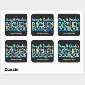 Bitchen Boutique Titel Square Stickers (6) (Blatt)