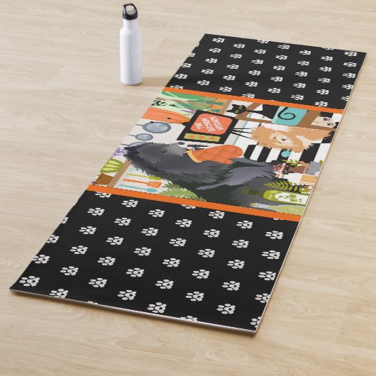 BITCHEN KITCHEN cute dog cooking chef Yogamatte (Beispiel)