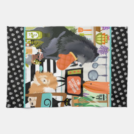 BITCHEN KITCHEN cute dog cooking Geschirrtuch