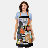 BITCHEN KITCHEN cute dog cooking grooming garden Schürze (Getragen)