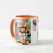 BITCHEN KITCHEN measure 1 1/2 cups dog cute mug Tasse (Vorderseite Links)