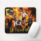 BitchFire Mausunterlage Mousepad (Mit Mouse)