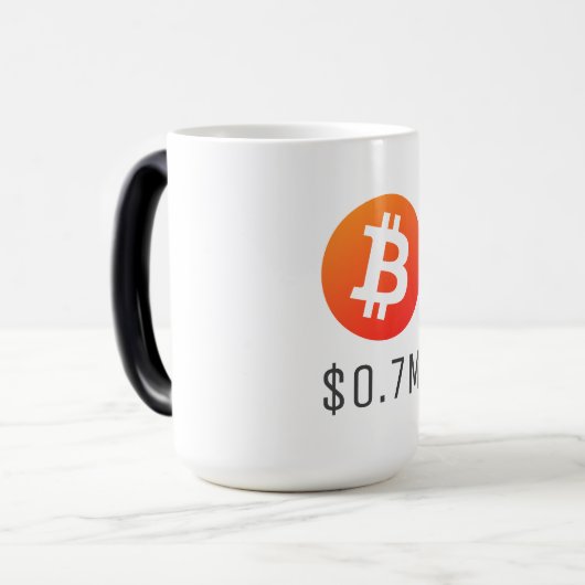 Bitcoin $ 0,7 Mio. (700 Mio. $) eine Million Verwandlungstasse (Vorderseite Links)