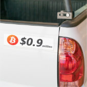 Bitcoin $0,9 Millionen (900 Millionen Dollar) eine Autoaufkleber (Auf Lkw)