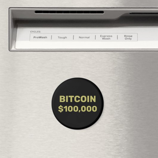 Bitcoin 100000 Feier Magnet (In Situ (Geschirrspüler))