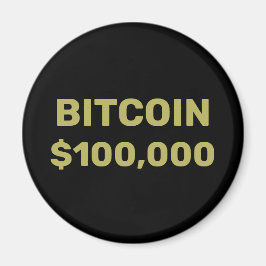 Bitcoin 100000 Feier Magnet