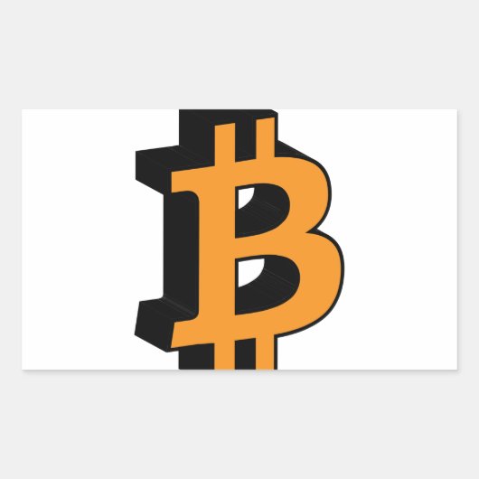 Bitcoin 11 rechteckiger aufkleber (Vorderseite)