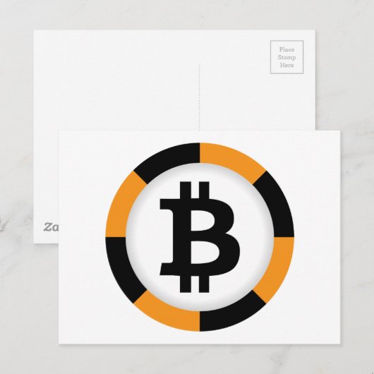 Bitcoin 13 postkarte (Vorne/Hinten)