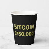 Bitcoin 150000 Celebration Pappbecher (Vorderseite)