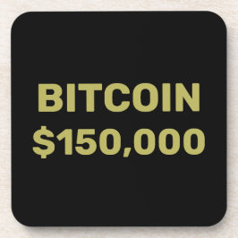 Bitcoin 150000 Feier Getränkeuntersetzer