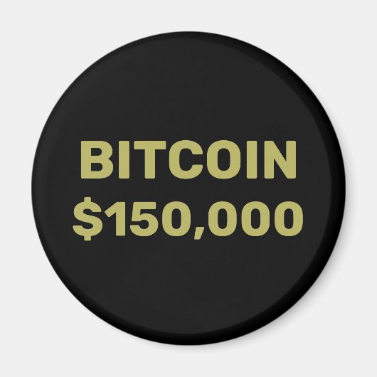 Bitcoin 150000 Feier Magnet (Vorne)