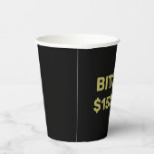 Bitcoin 150000 Feier Pappbecher (Rechts)