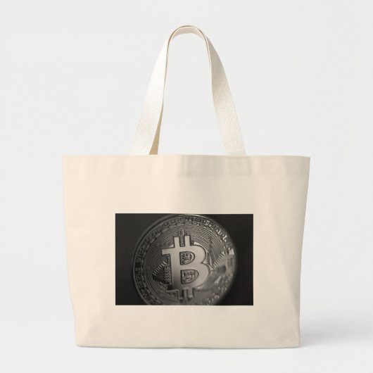 Bitcoin 16 jumbo stoffbeutel (Vorne)