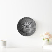 Bitcoin 16 runde wanduhr (Zuhause)