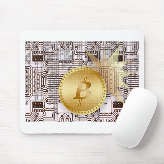 Bitcoin 18 mousepad (Mit Mouse)