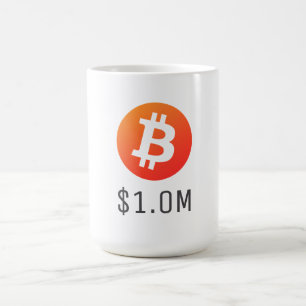Bitcoin $ 1,0 Millionen (1.000.000 $) eine Million Verwandlungstasse