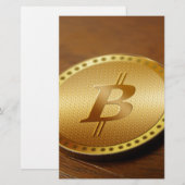Bitcoin 2 briefpapier (Vorne/Hinten)