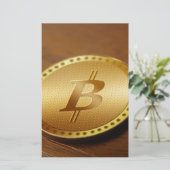 Bitcoin 2 briefpapier (Stehend Vorderseite)