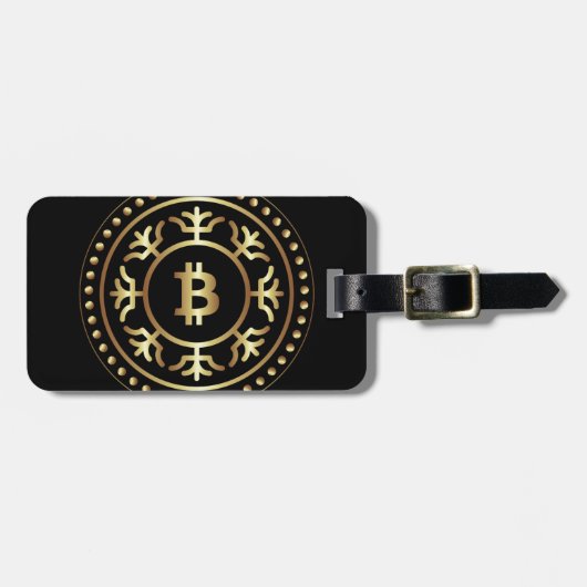 Bitcoin 2 gepäckanhänger (Vorderseite horizontal)