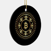 Bitcoin 2 keramikornament (Rechts)