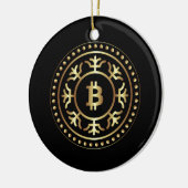 Bitcoin 2 keramikornament (Links)