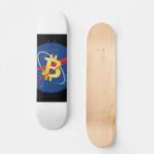 #Bitcoin 2 Moon Skateboard (Vorderseite)