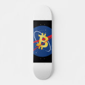 #Bitcoin 2 Moon Skateboard (Vorne)