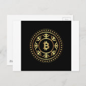 Bitcoin 2 postkarte (Vorne/Hinten)