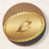 Bitcoin 2 sandstein untersetzer (Vorne)