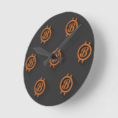 Bitcoin 3 runde wanduhr (Winkel)