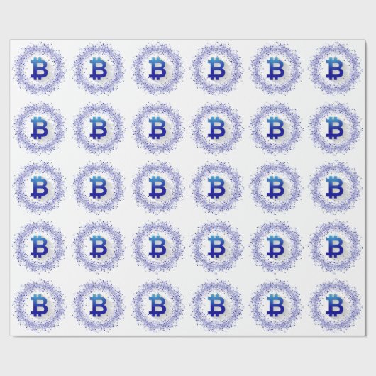 Bitcoin 5 geschenkpapier (Flach)