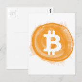 Bitcoin 6 postkarte (Vorne/Hinten)