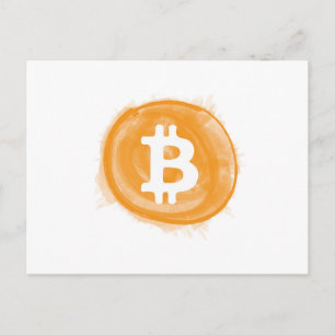 Bitcoin 6 postkarte