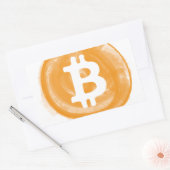 Bitcoin 6 rechteckiger aufkleber (Umschlag)