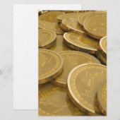 Bitcoin 7 briefpapier (Vorne/Hinten)