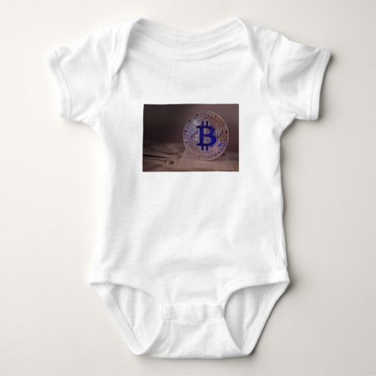 Bitcoin 8 baby strampler (Vorderseite)