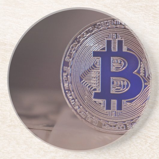 Bitcoin 8 sandstein untersetzer (Vorne)