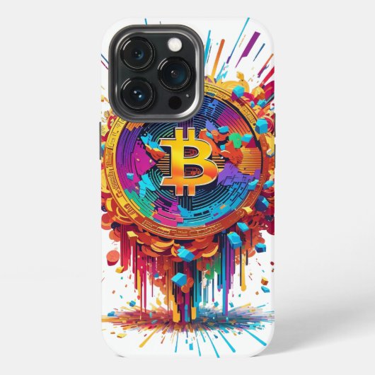 Bitcoin-Abbildung iPhone Hülle (Hinten)