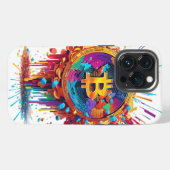 Bitcoin-Abbildung iPhone Hülle (Rückseite (Horizontal))